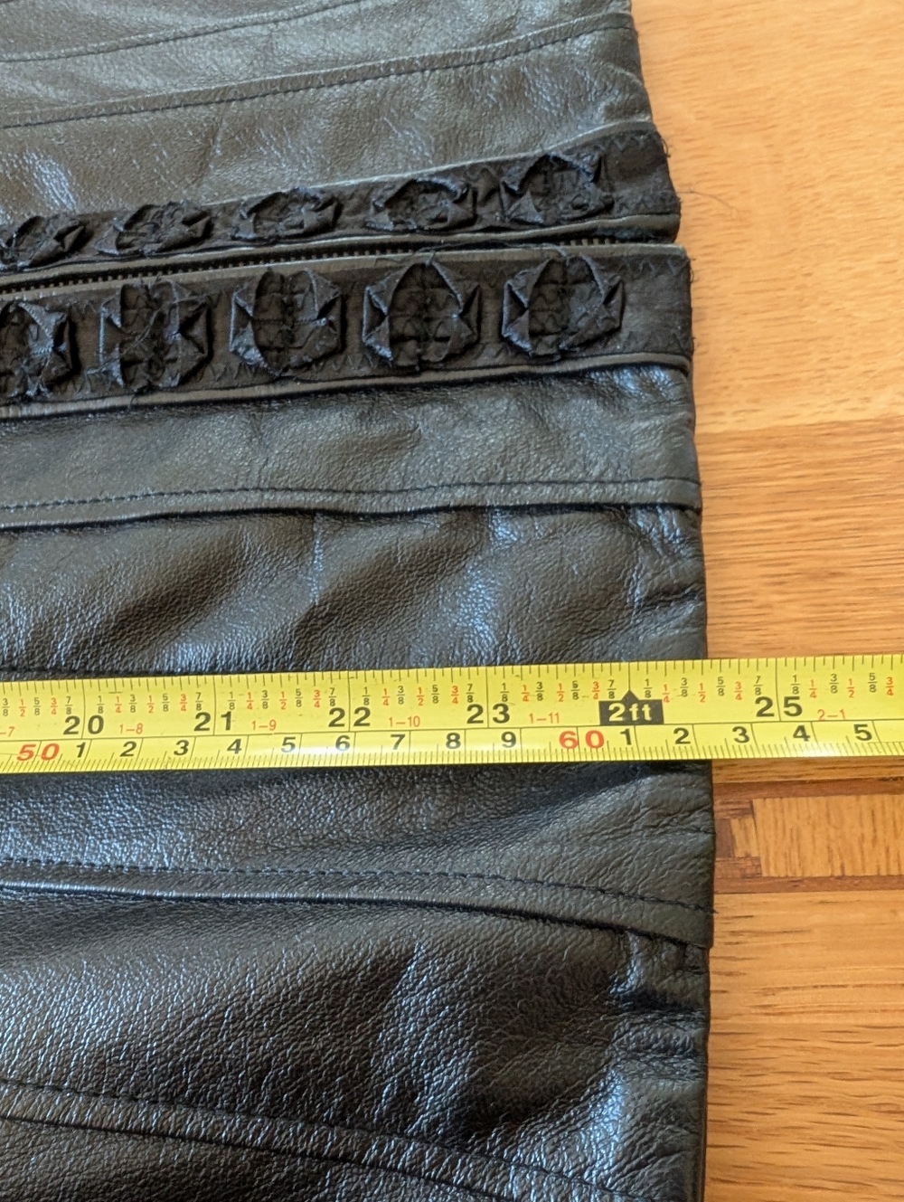 Leather/Knit Jacket In Black,XL - Picture 9 of 9